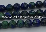 CCS531 15.5 inches 6mm faceted round dyed chrysocolla beads