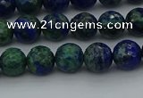 CCS532 15.5 inches 8mm faceted round dyed chrysocolla beads