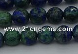 CCS533 15.5 inches 10mm faceted round dyed chrysocolla beads