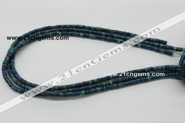 CCS54 16 inches 2*7mm heishi dyed chrysocolla gemstone beads