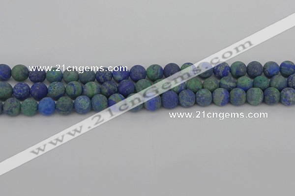 CCS542 15.5 inches 8mm round matte dyed chrysocolla beads