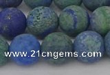 CCS544 15.5 inches 12mm round matte dyed chrysocolla beads