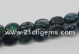 CCS59 16 inches 8*10mm oval dyed chrysocolla gemstone beads