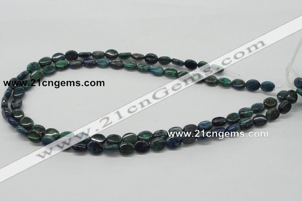 CCS59 16 inches 8*10mm oval dyed chrysocolla gemstone beads