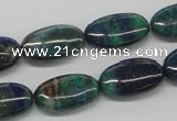 CCS60 16 inches 10*20mm oval dyed chrysocolla gemstone beads