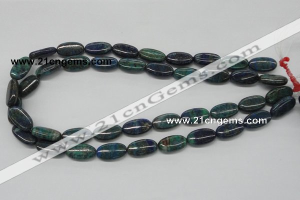 CCS60 16 inches 10*20mm oval dyed chrysocolla gemstone beads