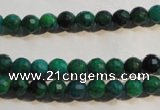 CCS601 15.5 inches 6mm faceted round dyed chrysocolla gemstone beads