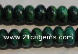 CCS617 15.5 inches 8*12mm rondelle dyed chrysocolla gemstone beads