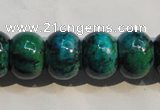 CCS618 15.5 inches 12*16mm rondelle dyed chrysocolla gemstone beads