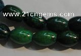 CCS631 15.5 inches 10*14mm rice dyed chrysocolla gemstone beads