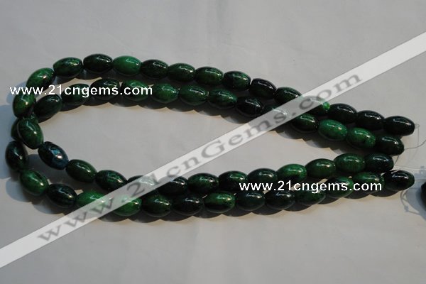 CCS631 15.5 inches 10*14mm rice dyed chrysocolla gemstone beads