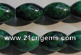 CCS633 15.5 inches 13*18mm rice dyed chrysocolla gemstone beads