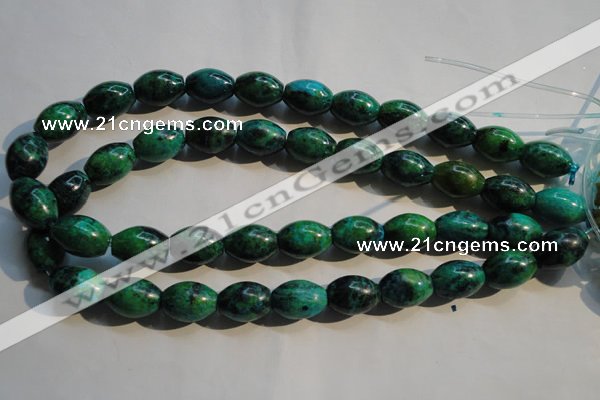 CCS633 15.5 inches 13*18mm rice dyed chrysocolla gemstone beads