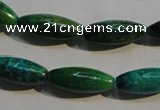 CCS634 15.5 inches 8*20mm rice dyed chrysocolla gemstone beads