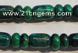 CCS645 15.5 inches 5*10mm rondelle & 10*14mm drum dyed chrysocolla beads