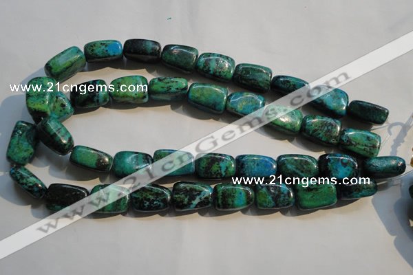 CCS648 15.5 inches 14*20mm nuggets dyed chrysocolla gemstone beads