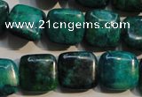 CCS659 15.5 inches 15*15mm square dyed chrysocolla gemstone beads