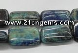 CCS68 16 inches 18*25mm rectangle dyed chrysocolla gemstone beads