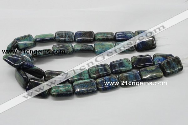 CCS68 16 inches 18*25mm rectangle dyed chrysocolla gemstone beads