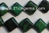 CCS681 15.5 inches 12*12mm diamond dyed chrysocolla gemstone beads