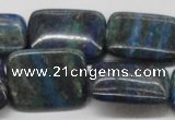 CCS69 16 inches 22*30mm rectangle dyed chrysocolla gemstone beads