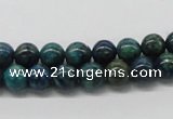 CCS70 15.5 inches 10mm round dyed chrysocolla gemstone beads