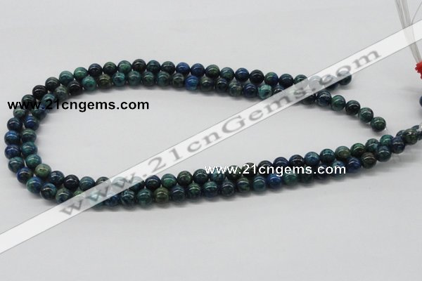 CCS72 15.5 inches 14mm round dyed chrysocolla gemstone beads