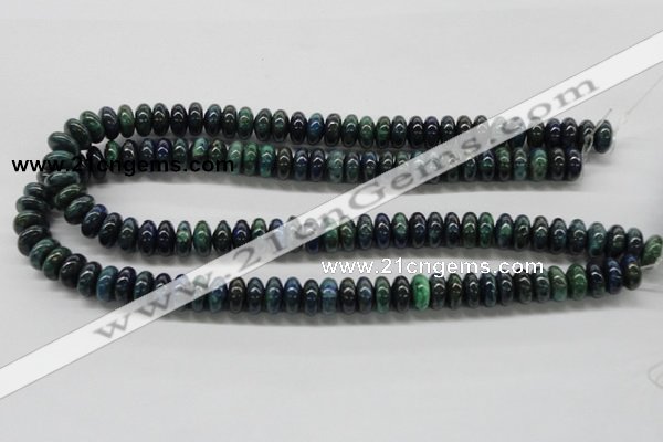 CCS73 15.5 inches 5*8mm rondelle dyed chrysocolla gemstone beads