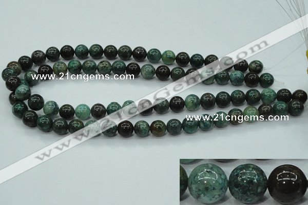 CCS753 15 inches 10mm round chrysocolla gemstone beads wholesale