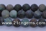 CCS761 15.5 inches 6mm round matte natural chrysocolla beads