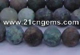 CCS763 15.5 inches 10mm round matte natural chrysocolla beads