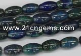 CCS79 15.5 inches 8*12mm rice dyed chrysocolla gemstone beads