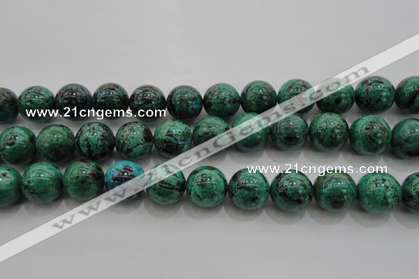 CCS804 15.5 inches 12mm round natural Chinese chrysocolla beads