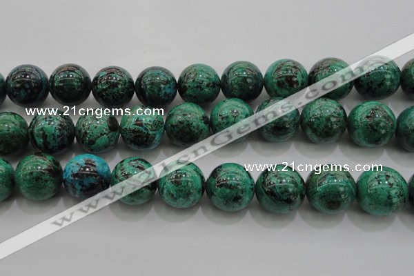 CCS806 15.5 inches 16mm round natural Chinese chrysocolla beads