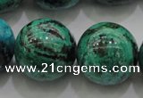 CCS807 15.5 inches 18mm round natural Chinese chrysocolla beads