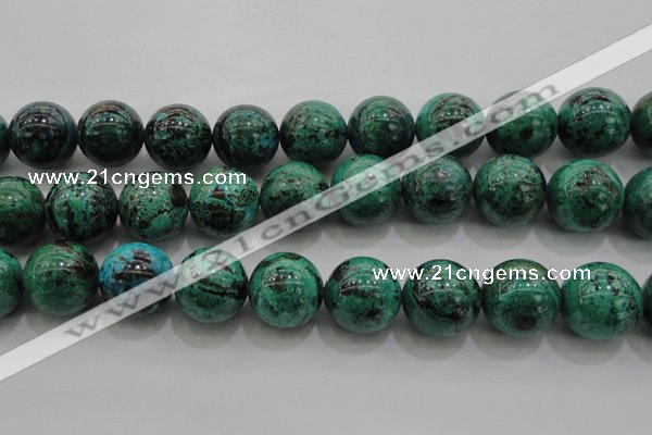 CCS808 15.5 inches 20mm round natural Chinese chrysocolla beads