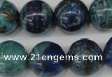 CCS81 15.5 inches 18mm round dyed chrysocolla gemstone beads