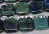 CCS85 15.5 inches 16*16mm square dyed chrysocolla gemstone beads