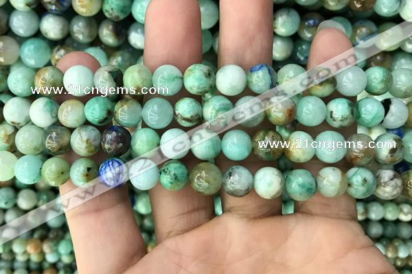 CCS866 15.5 inches 8mm round chrysocolla gemstone beads
