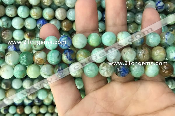 CCS867 15.5 inches 10mm round chrysocolla gemstone beads