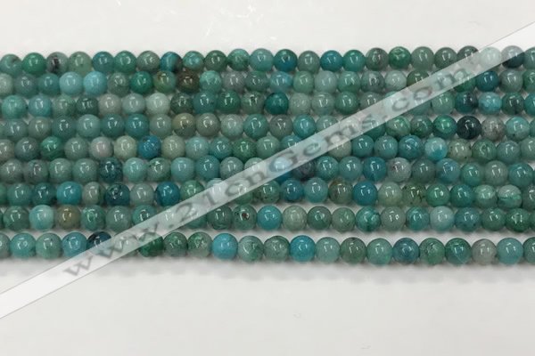 CCS872 15.5 inches 4mm round natural chrysocolla gemstone beads