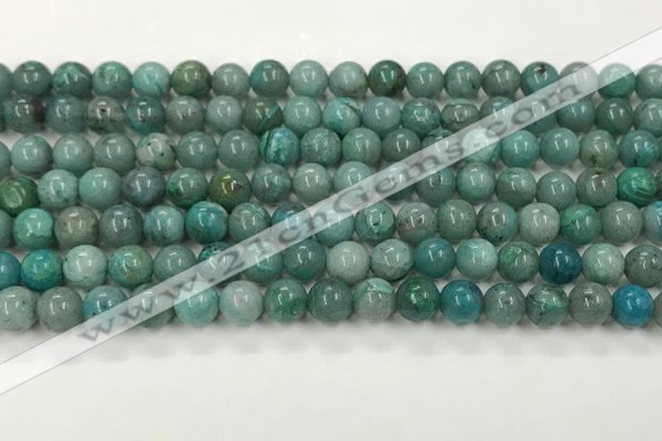 CCS874 15.5 inches 6mm round natural chrysocolla gemstone beads