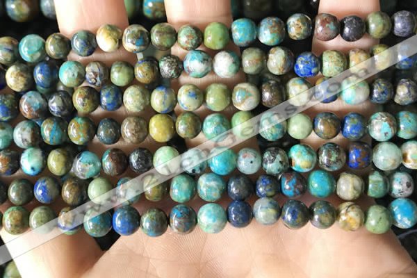 CCS876 15.5 inches 6mm round natural chrysocolla beads wholesale
