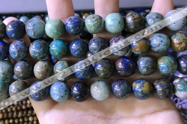 CCS879 15.5 inches 12mm round natural chrysocolla beads wholesale