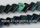 CCS88 15.5 inches 12*12mm diamond dyed chrysocolla gemstone beads