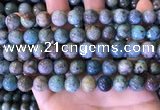 CCS890 15 inches 10mm round natural chrysocolla beads wholesale