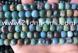 CCS894 15 inches 8mm round natural chrysocolla gemstone beads