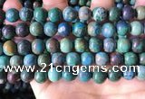 CCS895 15 inches 10mm round natural chrysocolla gemstone beads