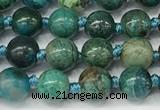 CCS900 15.5 inches 6mm round natural chrysocolla gemstone beads