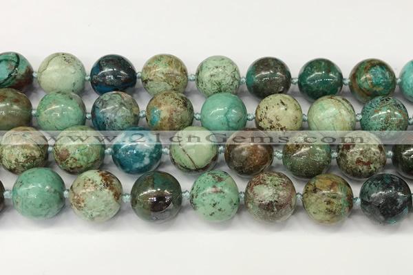 CCS903 15.5 inches 12mm round natural chrysocolla gemstone beads